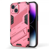 iPhone 15 Plus Suojakuori Jalustalla Magenta