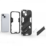 iPhone 15 Plus Suojakuori Jalustalla Musta