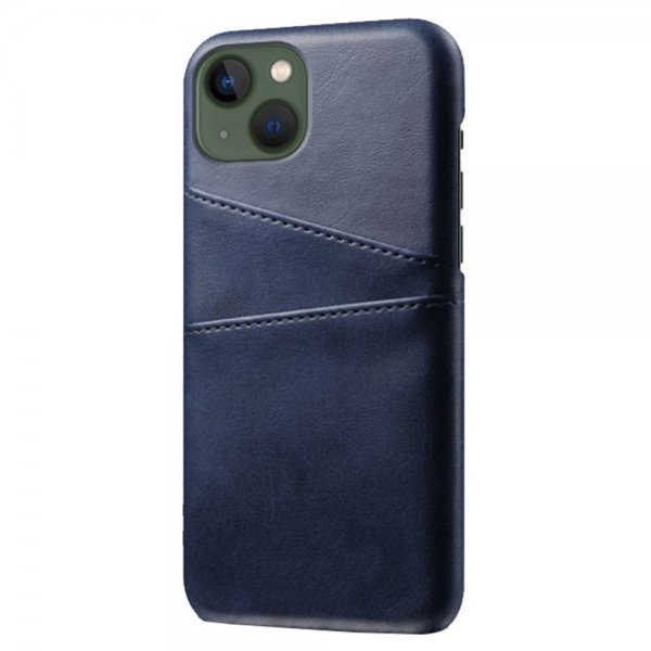 iPhone 15 Plus suojakuori, jossa kaksi korttipaikkaa, sininen