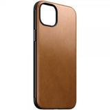 Nomad iPhone 15 Plus -kuori, Modern Leather Case, English Tan