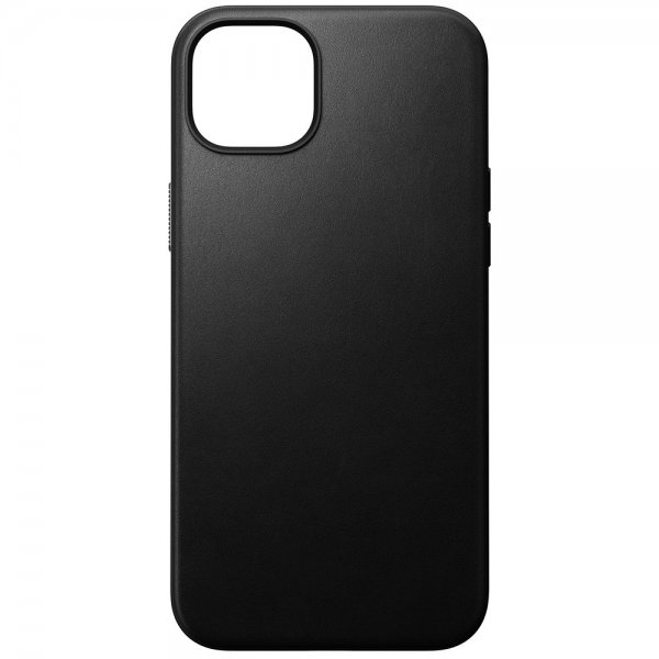 Nomad iPhone 15 Plus -suojakuori, Modern Leather Case, musta