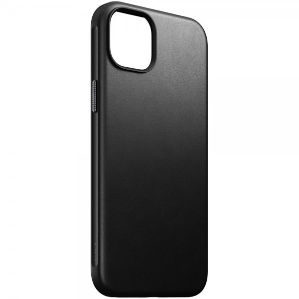 Nomad iPhone 15 Plus -suojakuori, Modern Leather Case, musta