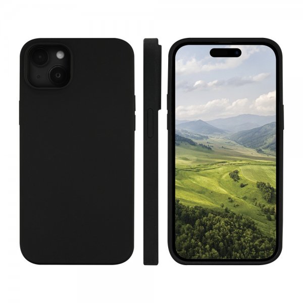 dbramante1928 iPhone 15 Plus -kuori Monaco MagSafe Night Black