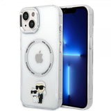 Karl Lagerfeld iPhone 15 Plus Suojakuori NFT Karl & Choupette Läpinäkyvä