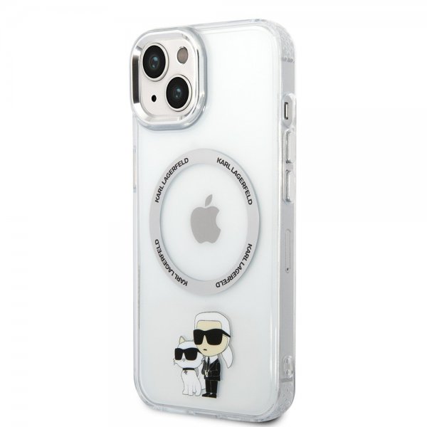 Karl Lagerfeld iPhone 15 Plus Suojakuori NFT Karl & Choupette Läpinäkyvä