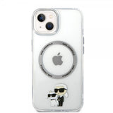 Karl Lagerfeld iPhone 15 Plus Suojakuori NFT Karl & Choupette Läpinäkyvä