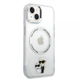 Karl Lagerfeld iPhone 15 Plus Suojakuori NFT Karl & Choupette Läpinäkyvä