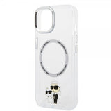 Karl Lagerfeld iPhone 15 Plus Suojakuori NFT Karl & Choupette Läpinäkyvä