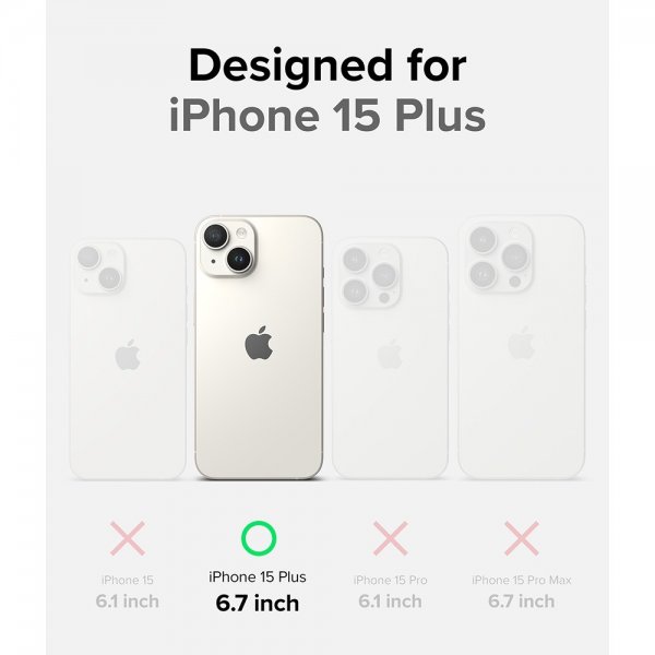 Ringke iPhone 15 Plus Suojakuori Onyx Musta
