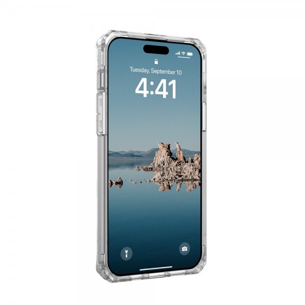 Urban Armor Gear (UAG) iPhone 15 Plus Suojakuori Plyo MagSafe Ice Silver