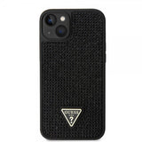 Guess iPhone 15 Plus Suojakuori Rhinestone Musta