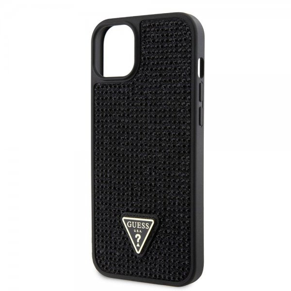 Guess iPhone 15 Plus Suojakuori Rhinestone Musta