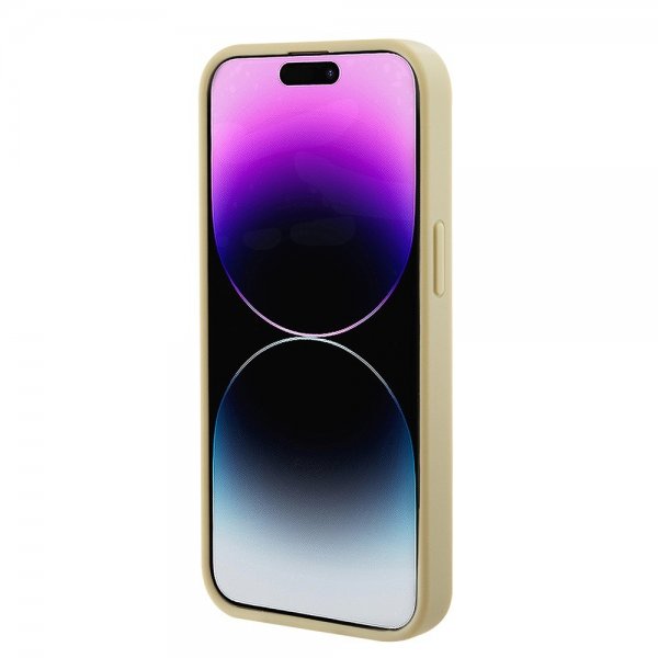 Guess iPhone 15 Plus Suojakuori Saffiano MagSafe Beige