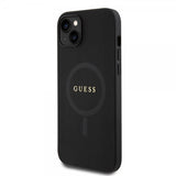 Guess iPhone 15 Plus Suojakuori Saffiano MagSafe Musta