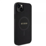 Guess iPhone 15 Plus Suojakuori Saffiano MagSafe Musta
