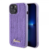 Guess iPhone 15 Plus Suojakuori Sequin Lila
