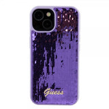 Guess iPhone 15 Plus Suojakuori Sequin Lila