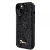 Guess iPhone 15 Plus Sequin Black -kuori