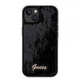 Guess iPhone 15 Plus Sequin Black -kuori