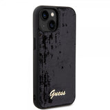 Guess iPhone 15 Plus Sequin Black -kuori
