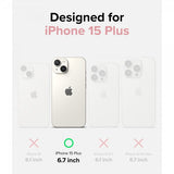 Ringke iPhone 15 Plus Suojakuori Silicone Magnetic Pink Sand