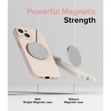 Ringke iPhone 15 Plus Suojakuori Silicone Magnetic Pink Sand