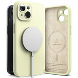 Ringke iPhone 15 Plus Suojakuori Silicone Magnetic Sunny Lime