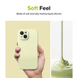 Ringke iPhone 15 Plus Suojakuori Silicone Magnetic Sunny Lime