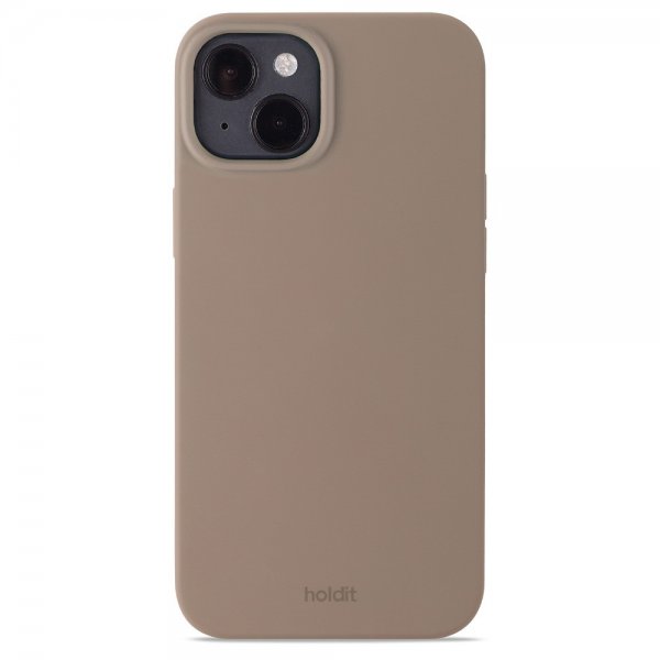 holdit iPhone 15 Plus -silikonikuori, Mocha Brown