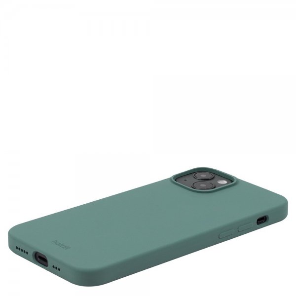 Holdit iPhone 15 Plus Silikonikuori Moss Green