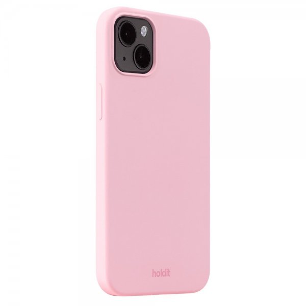 holdit iPhone 15 Plus Silikonikuori Vaaleanpunainen