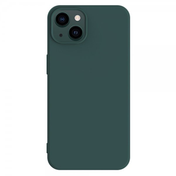 X-Level iPhone 15 Plus -kuori, silikonitekstuuri, vihreä