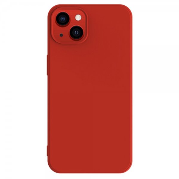 X-Level iPhone 15 Plus Kuori Silikonitekstuuri Punainen