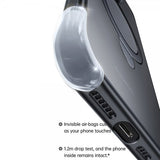 Baseus iPhone 15 Plus -suojakuori Smart Ring Series MagSafe, musta