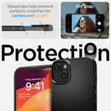 Spigen iPhone 15 Plus Suojakuori Thin Fit Musta