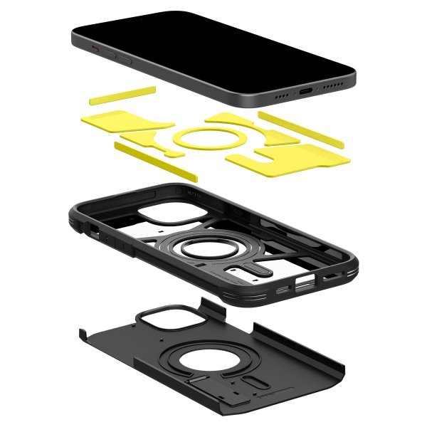 Spigen iPhone 15 Plus Suojakuori Tough Armor MagFit Musta