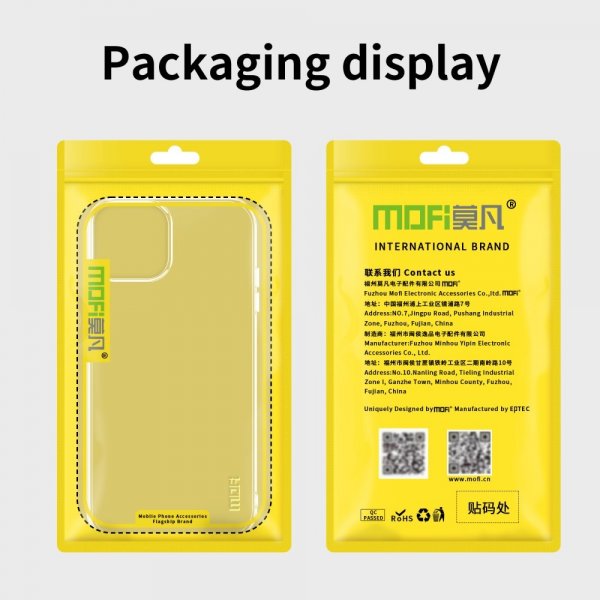 Mofi iPhone 15 Plus Suojakuori Läpinäkyvä TPU Kirkas