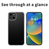 Mofi iPhone 15 Plus Suojakuori Läpinäkyvä TPU Kirkas