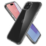 Spigen iPhone 15 Plus Ultra Hybrid Crystal Clear -suojakuori