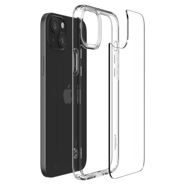 Spigen iPhone 15 Plus Ultra Hybrid Crystal Clear -suojakuori