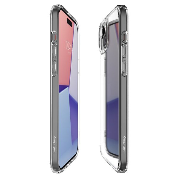 Spigen iPhone 15 Plus Ultra Hybrid Crystal Clear -suojakuori