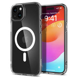 Spigen iPhone 15 Plus -suojakuori Ultra Hybrid MagFit Valkoinen