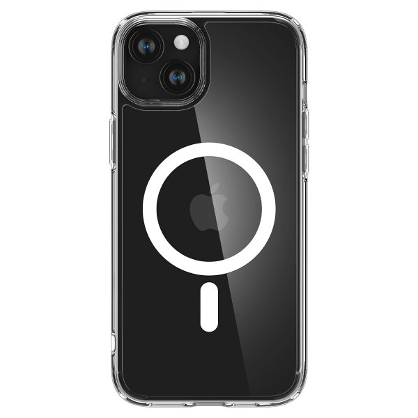 Spigen iPhone 15 Plus -suojakuori Ultra Hybrid MagFit Valkoinen