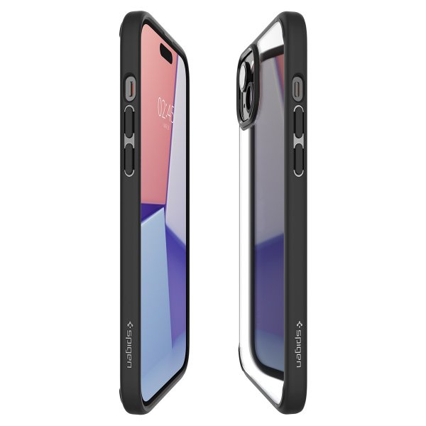 Spigen iPhone 15 Plus Suojakuori Ultra Hybrid Mattamusta