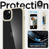 Spigen iPhone 15 Plus -kuori Ultra Hybrid Mute Beige