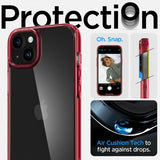 Spigen iPhone 15 Plus Suojakuori Ultra Hybrid Red Crystal