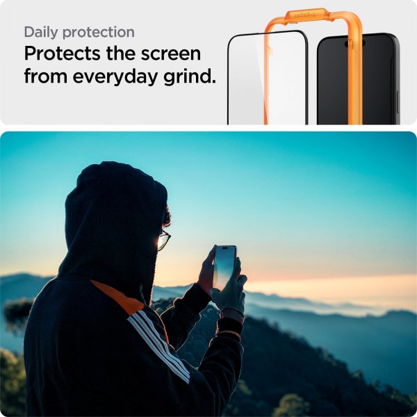 Spigen iPhone 15 Plus Näytönsuoja GLAS.tR ALIGNmaster 2-pakkaus