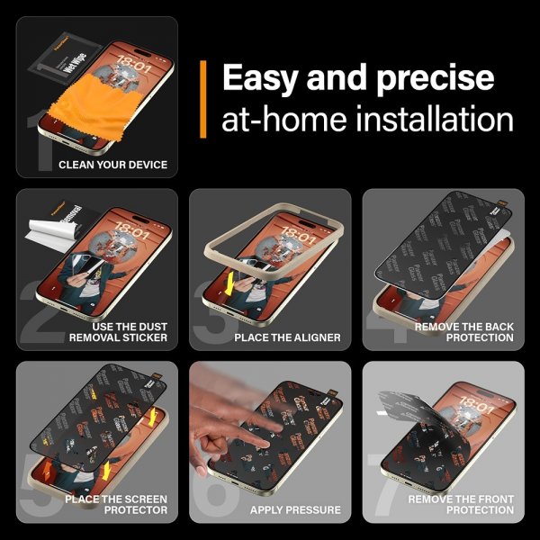 PanzerGlass iPhone 15 Plus näytönsuoja Ultra-Wide Fit EasyAligner