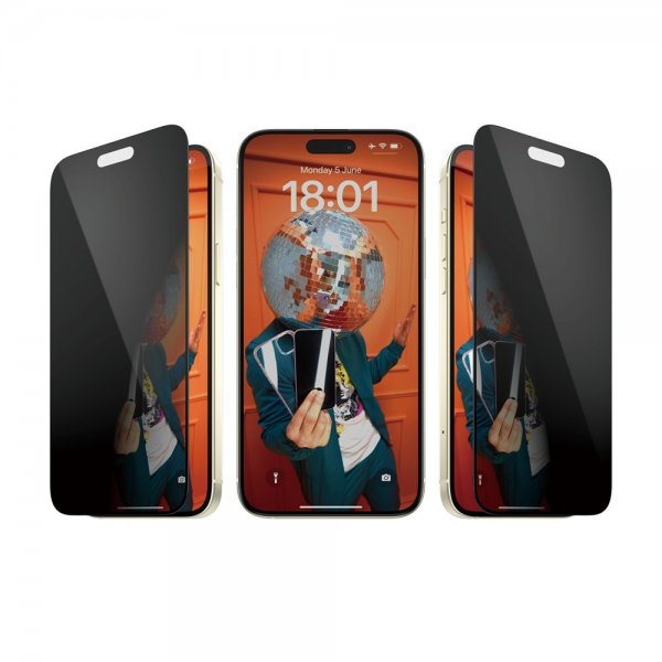 PanzerGlass iPhone 15 Plus Näytönsuoja Ultra-Wide Fit Privacy EasyAligner
