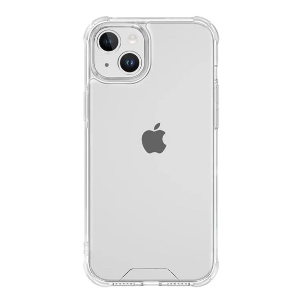 iPhone 15 Plus Iskunkestävä läpinäkyvä suojakuori